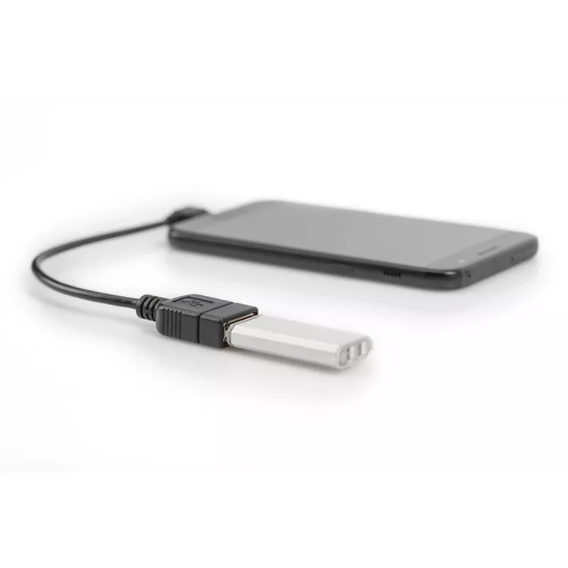 DIGITUS USB 2.0 -adapterikaapeli, OTG, Type Micro B - A M/F, 15 cm, USB 2.0 -yhteensopiva, kulmikas, musta