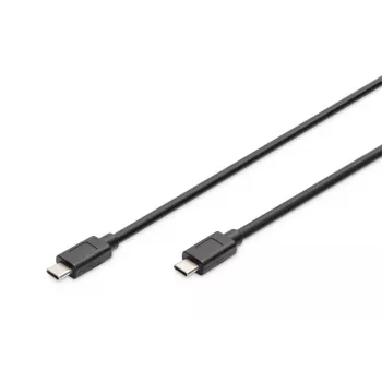 DIGITUS USB Type-C liitäntäkaapeli, type C to C M/M, 1m Gen2 musta (AK-300139-010-S)