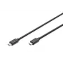 DIGITUS USB Type-C liitäntäkaapeli, type C to C M/M, 1m Gen2 musta (AK-300139-010-S)