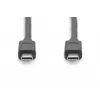 DIGITUS USB Type-C liitäntäkaapeli, type C to C M/M, 1m Gen2 musta (AK-300139-010-S)
