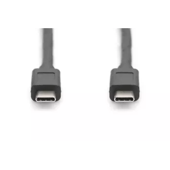 DIGITUS USB Type-C liitäntäkaapeli, type C to C M/M, 1m Gen2 musta (AK-300139-010-S)