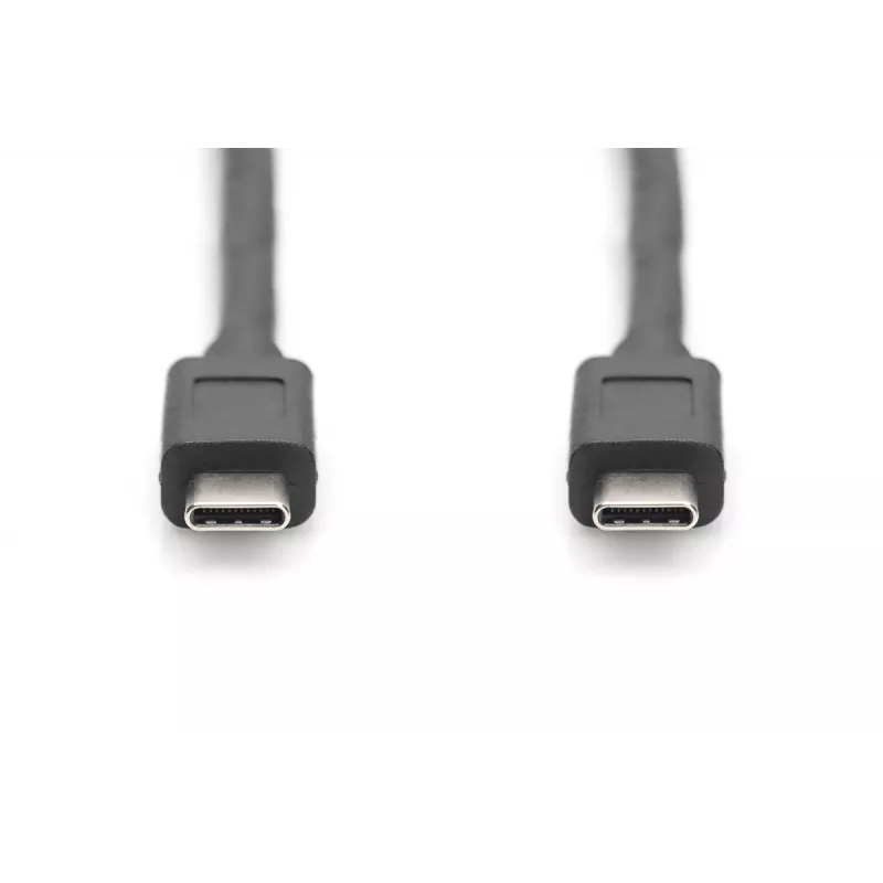 DIGITUS USB Type-C liitäntäkaapeli, type C to C M/M, 1m Gen2 musta (AK-300139-010-S)