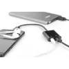 DIGITUS USB Type-C jakokaapeli, tyyppi C – 3,5 mm + tyyppi C M/F/F, 20 cm musta
