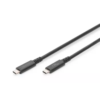 DIGITUS USB 4.0 liitäntäkaapeli Type-C - Type-C max. resoluutio 8K 30Hz PD3.0 40Gbit/s 1m