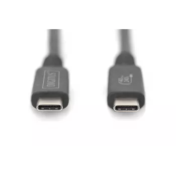 DIGITUS USB 4.0 liitäntäkaapeli Type-C - Type-C max. resoluutio 8K 30Hz PD3.0 40Gbit/s 1m