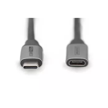 DIGITUS USB-C/M - USB-C/W PD60W Gen1 USB3.0 jatkokaapeli 1m 4K@60Hz