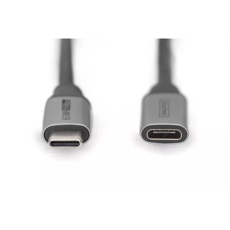 DIGITUS USB-C/M - USB-C/W PD60W Gen1 USB3.0 jatkokaapeli 1m 4K@60Hz