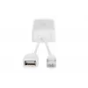 DIGITUS Gigabit USB-A PoE-splitteri USB TYPE A Female