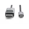 DIGITUS USB Type C - DP sovitinkaapeli 8K@30Hz, HBR3, alumiinikotelo, musta, 2m