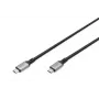 DIGITUS USB 4 liitäntäkaapeli, TypeC - TypeC, alumiinikotelo, PP-punos, 8K@60Hz, PD3.0, 40 Gbit/s, 1m, musta