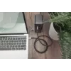 DIGITUS USB 4 liitäntäkaapeli, TypeC - TypeC, alumiinikotelo, PP-punos, 8K@60Hz, PD3.0, 40 Gbit/s, 1m, musta