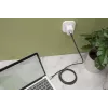 DIGITUS USB 4 liitäntäkaapeli. tyyppi C - tyyppi C. alumiinikotelo PP-punos 4K@60Hz. PD3.0. 20Gbit/s. 3m. musta