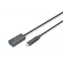 DIGITUS aktiivinen USB-C-jatkokaapeli – 10G USB 3.2 Gen2 USB-C – USB-A (M/F) – 5 m