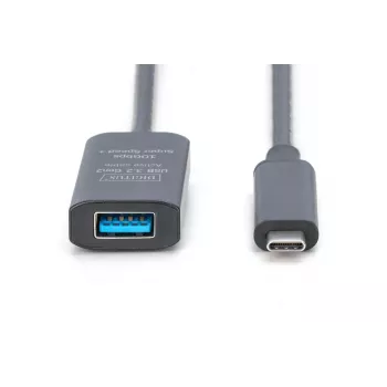 DIGITUS aktiivinen USB-C-jatkokaapeli – 10G USB 3.2 Gen2 USB-C – USB-A (M/F) – 5 m