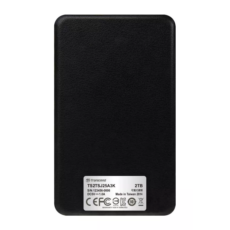 TRANSCEND Storejet 25a3 2TB SATA 2.5in USB3.0 musta