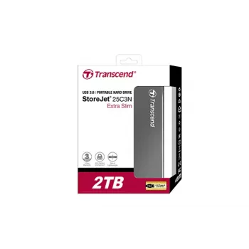 TRANSCEND Storejet 25c3 2TB Rautaharmaa