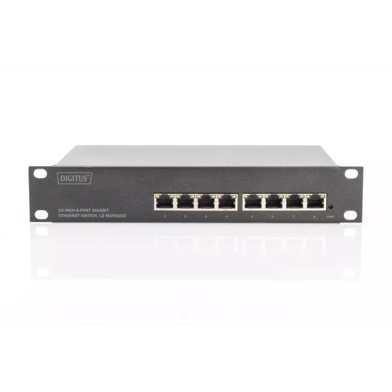 DIGITUS L2 Managed Gigabit Ethernet -kytkin 8 porttia, 10