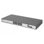DIGITUS Fast Ethernet PoE -kytkin 16 porttia PoE + 2 Combo. 250 W PoE-budjetti