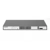 DIGITUS Fast Ethernet PoE -kytkin 16 porttia PoE + 2 Combo. 250 W PoE-budjetti