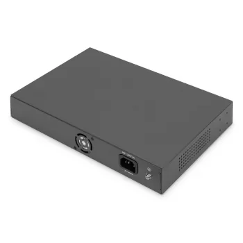 DIGITUS PoE-kytkin 16 porttia 10/100 Mbit/s 16 x 10/100 Mbit/s PoE RJ45 -porttia, 1x GE RJ45, 1x SFP