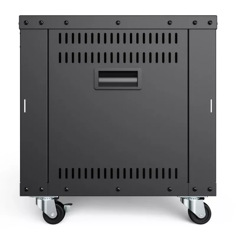 DIGITUS 8U AVS-räkki 420x507x460 mm kierteitetyt reiät rullat musta