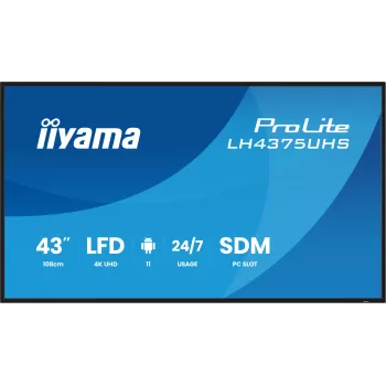 iiyama LH4375UHS-B2AG Signage-näyttö digitaalinen mainosnäyttö litteä näyttö 108 cm (42,5