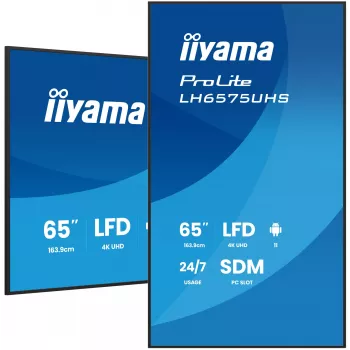 iiyama LH6575UHS-B2AG Signage-näyttö digitaalinen mainosnäyttö litteä näyttö 163,8 cm (64,5