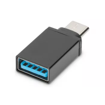 DIGITUS USB Type-C -adapteri, Type-C - A SuperSpeed, musta