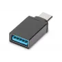 DIGITUS USB Type-C -adapteri, Type-C - A SuperSpeed, musta