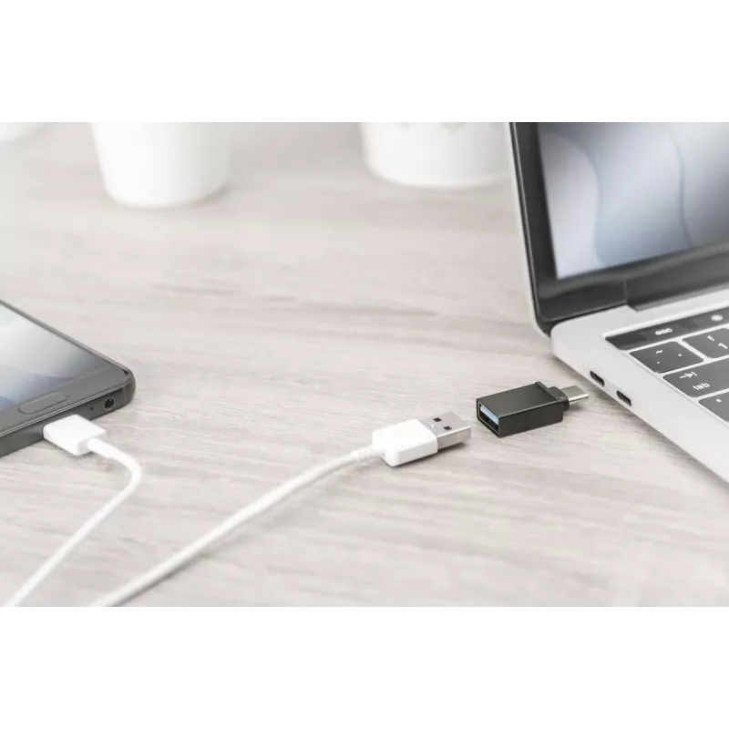 DIGITUS USB Type-C -adapteri, Type-C - A SuperSpeed, musta