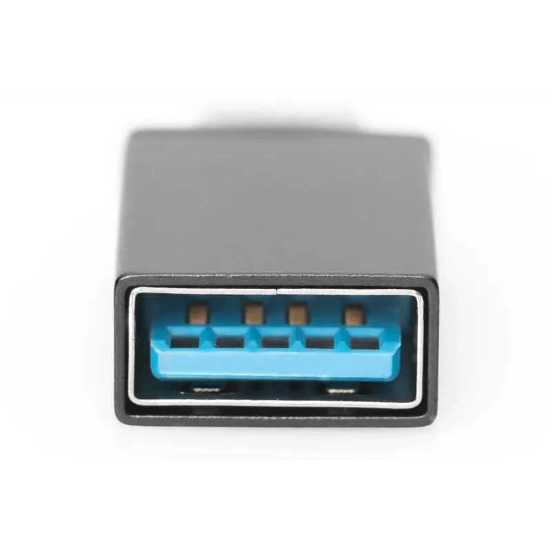 DIGITUS USB Type-C -adapteri, Type-C - A SuperSpeed, musta