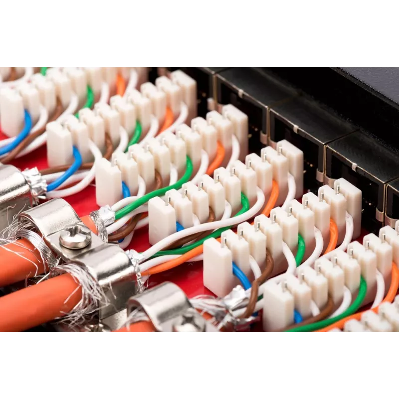 Kytkentäpaneeli Digitus Desktop CAT 6A Class EA suojattu musta