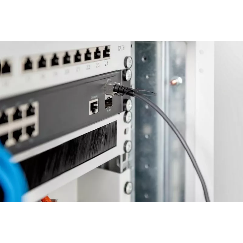 DIGITUS SFP+ 10G DAC -kaapeli 1m, AWG 30 Cisco, Ubiquiti, Allied Telesis, Allnet, D-Link, Edimax, Intellinet, KTI Networks