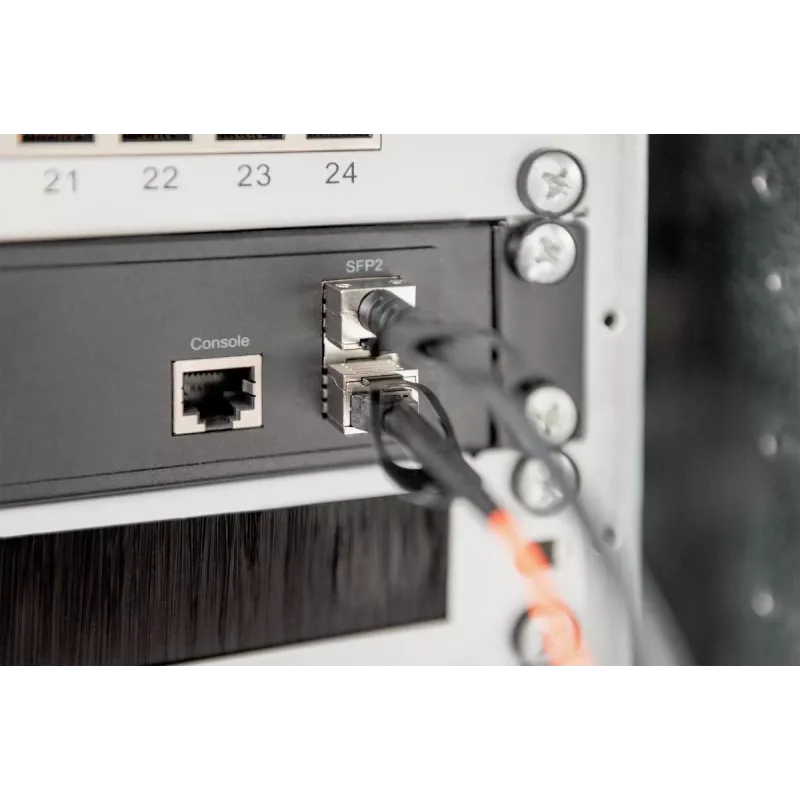 DIGITUS SFP+ 10G DAC -kaapeli 1m, AWG 30 Cisco, Ubiquiti, Allied Telesis, Allnet, D-Link, Edimax, Intellinet, KTI Networks