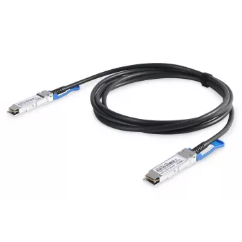 DIGITUS 100G QSFP28 DirectAttach -kaapeli, jopa 28,3125 Gbit/s tiedonsiirtonopeus kanavaa kohden, 1 m
