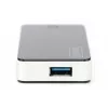 DIGITUS USB-keskitin 4-porttia USB 3.0 ulkoinen musta pianolakka