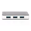 DIGITUS USB-keskitin 4-porttia USB 3.0 ulkoinen musta pianolakka