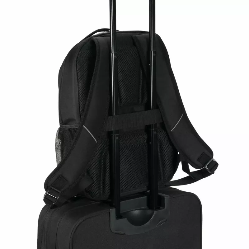 DICOTA Eco Core - 13-14,1 inch kannettavan tietokoneen reppu - musta / 300d 100 % kierrätettyä PET-polyesteria