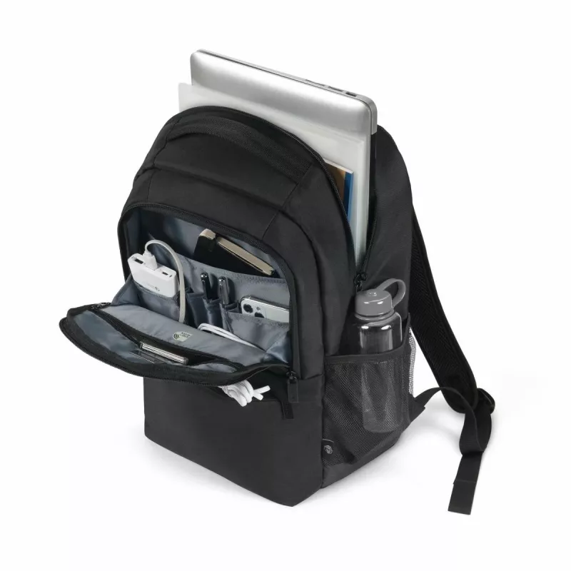DICOTA Eco Core - 13-14,1 inch kannettavan tietokoneen reppu - musta / 300d 100 % kierrätettyä PET-polyesteria