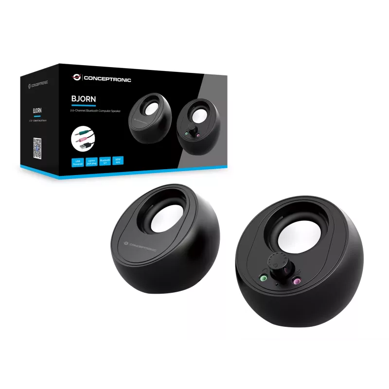 Conceptronic BJORN 2.0-kanavainen tietokonekaiutin Bluetoothilla, 10 W
