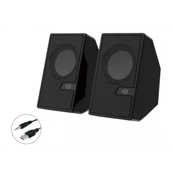 Conceptronic BJORN 2.0-kanavainen tietokonekaiutin Bluetoothilla, 6 W