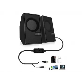 Conceptronic BJORN 2.0-kanavainen tietokonekaiutin Bluetoothilla, 6 W