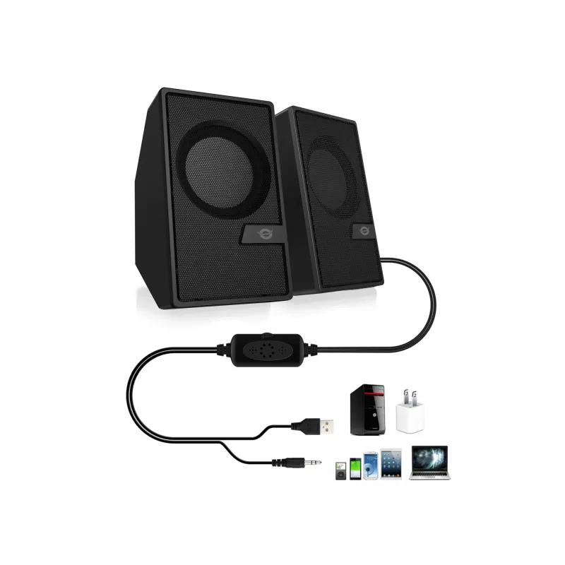 Conceptronic BJORN 2.0-kanavainen tietokonekaiutin Bluetoothilla, 6 W