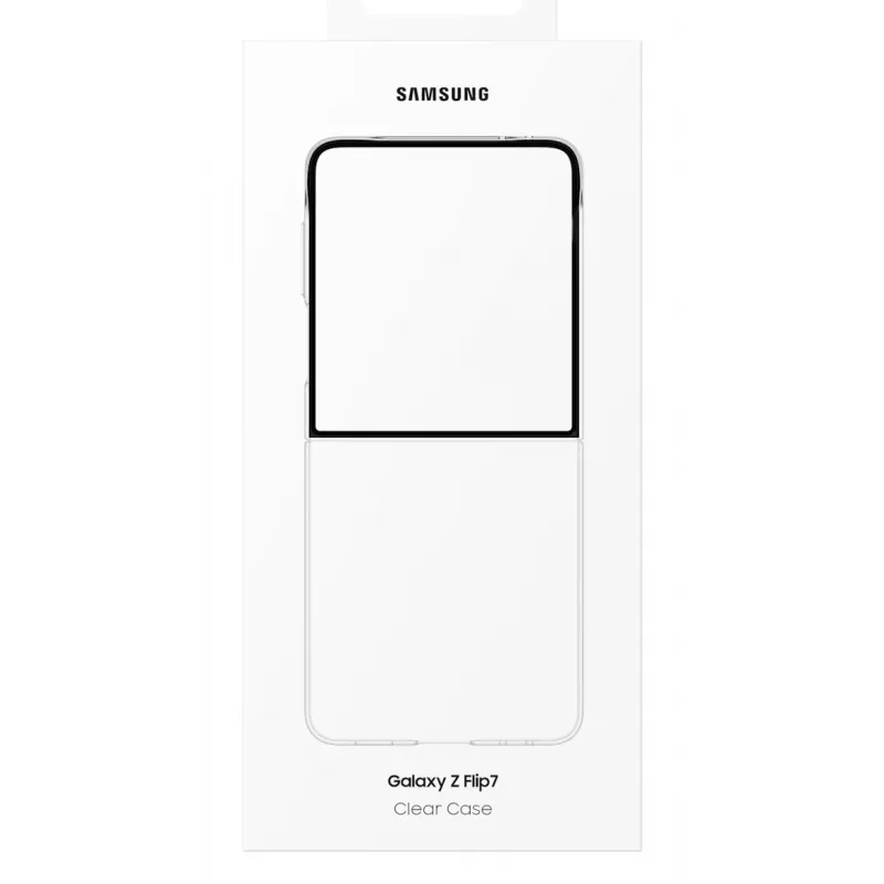 Samsung Clear Case Galaxy Z Flip7 -suojakotelo, läpinäkyvä, 17,5 cm (6,9
