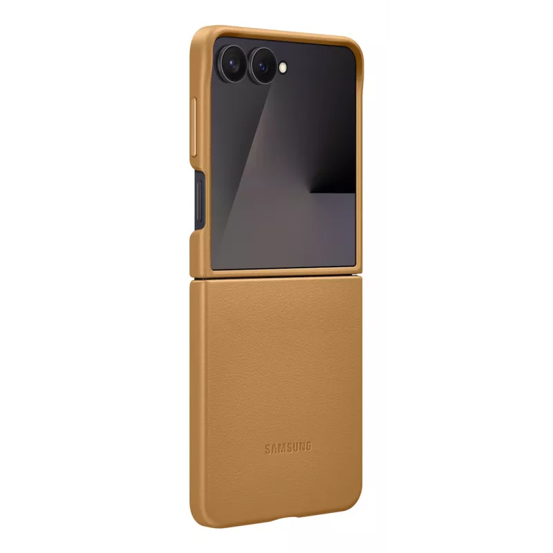Suojakotelo Flip-Cover Samsung Flip7 Kindsuit EF-VF766PAEGWW Galaxy Z Flip7 -puhelimelle – camel