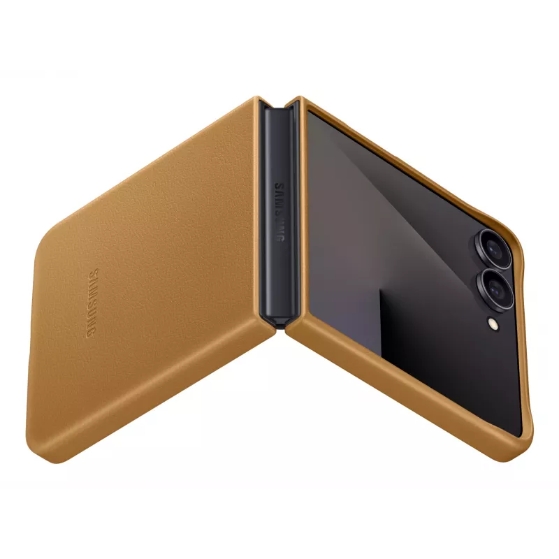 Suojakotelo Flip-Cover Samsung Flip7 Kindsuit EF-VF766PAEGWW Galaxy Z Flip7 -puhelimelle – camel
