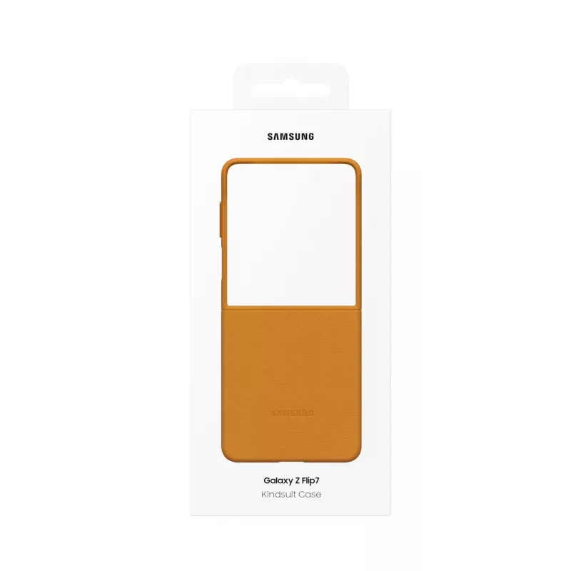 Suojakotelo Flip-Cover Samsung Flip7 Kindsuit EF-VF766PAEGWW Galaxy Z Flip7 -puhelimelle – camel