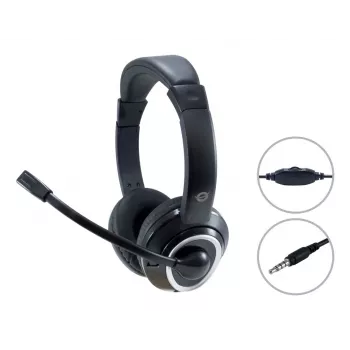 Conceptronic POLONA02B kuuloke/headset johdollinen panta peli musta