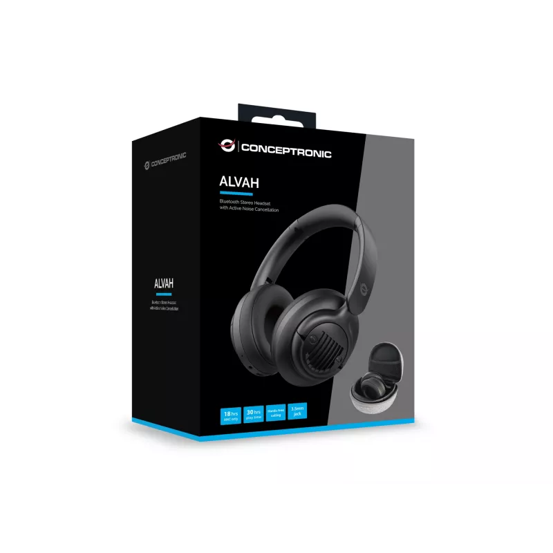 Conceptronic Bluetooth-stereokuulokemikrofoni aktiivisella kohinanvaimennuksella