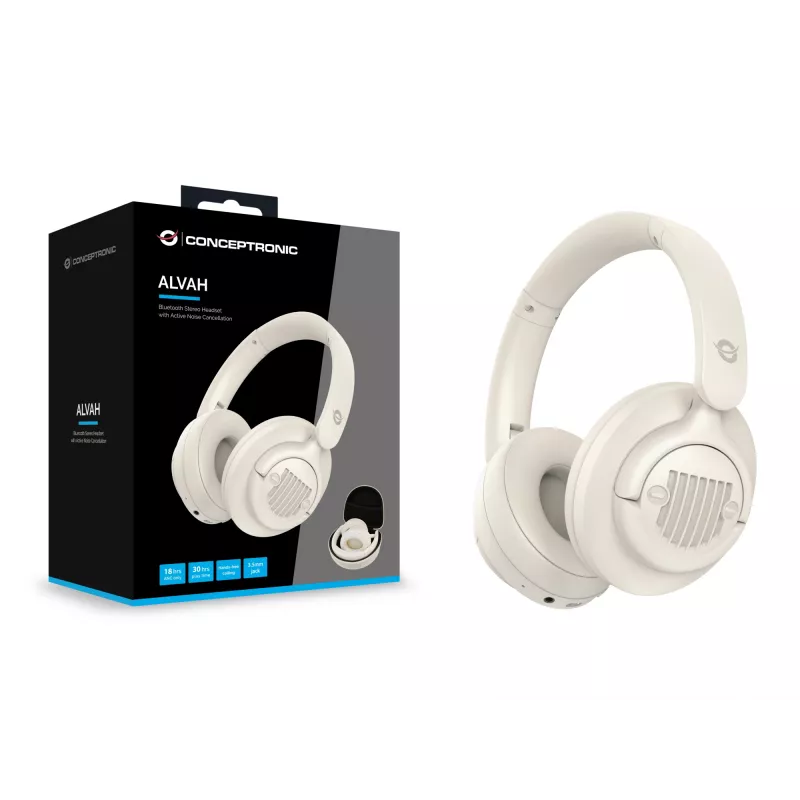 Conceptronic ALVAH02C Bluetooth-stereokuulokemikrofoni aktiivisella kohinanvaimennuksella